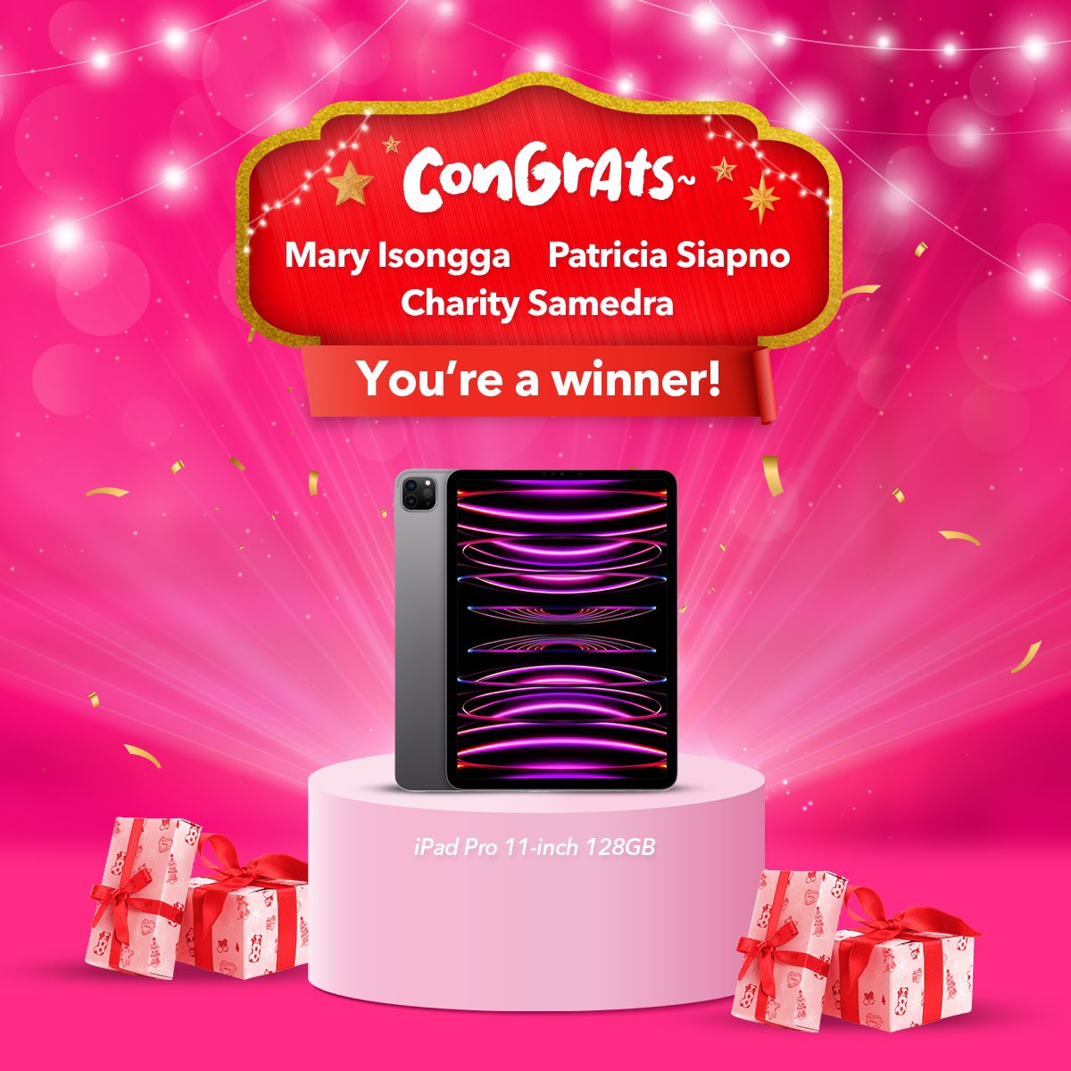 foodpandaPH's tweet photo. Christmas came early for our Week 8 winners! 🎅🎁 

If your name isn’t on the list this time, don’t worry. You can still join ordering &amp; using the code FPASKO at checkout. 

The more you order, the better your chances at winning. YAAAAAAY~ #LiveLikeaPanda 🐼 https://t.co/hfOfhcdE6v