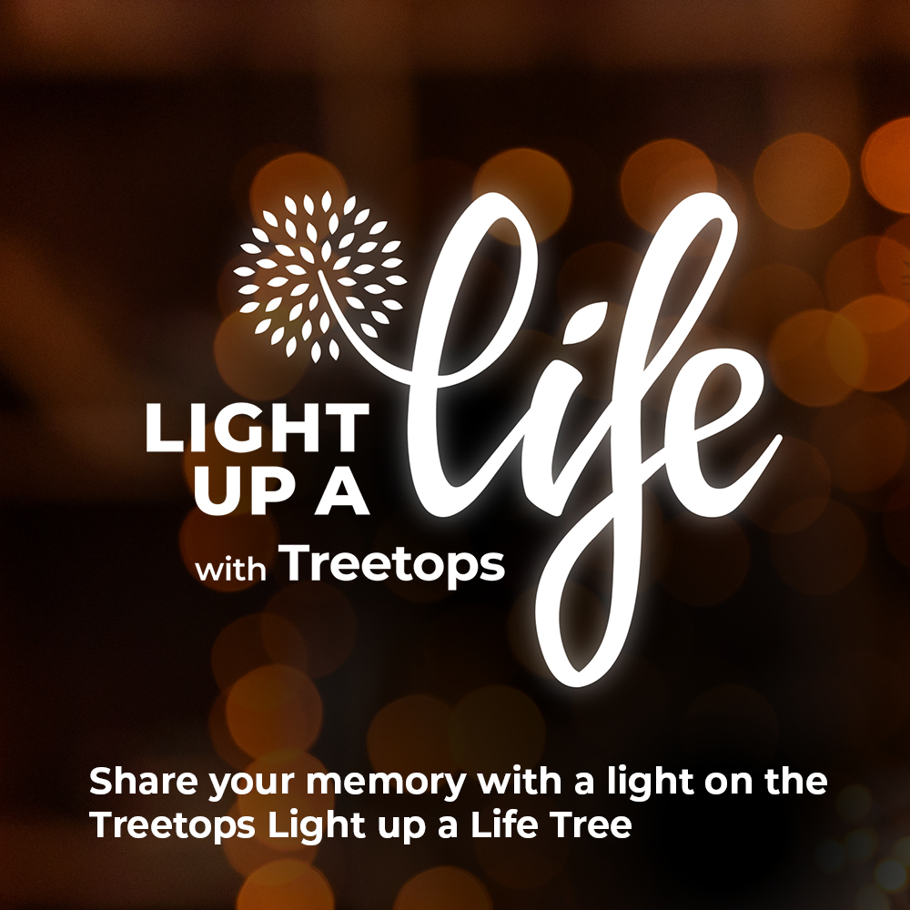 Every year the wonderful people at @Treetopshospice invite families to share memories of loved ones with a light on their Light up a Life Tree. Each light is a precious memory for friends and family to see from anywhere at any time. bit.ly/3MdO0Jf #LightUpALife