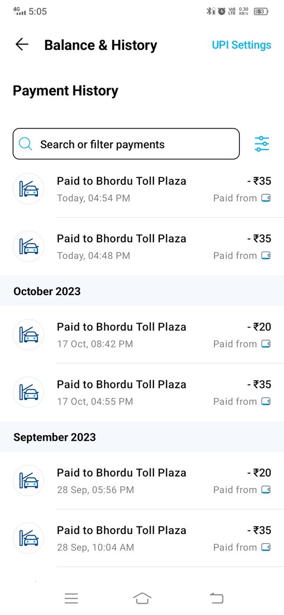 DaveMukesh2's tweet photo. Double toll tax is being collected at Bhoradu toll plaza on Dhanera Tharad road in Banskantha district of Gujarat state.  This kind of fraud happens with so many people like me, please stop this.  I am sending you the screen sort of Toll.
@nitin_gadkari @NHAI_Official @PMOIndia https://t.co/9fwHDVlBWg