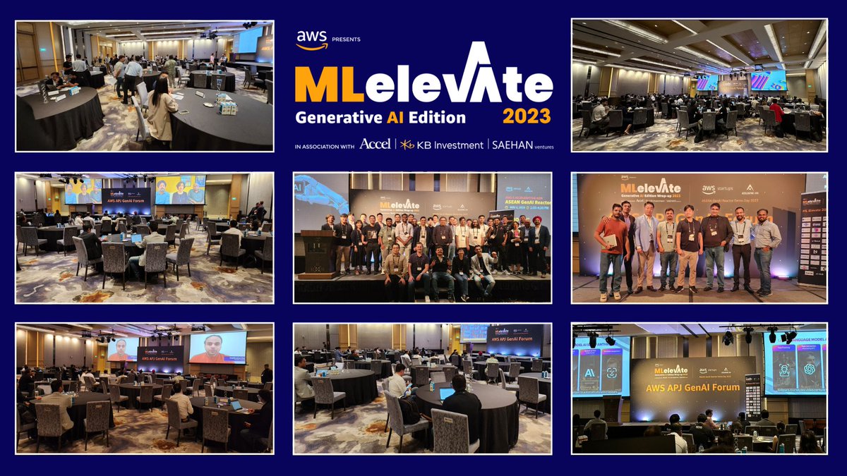 As the AWS ML Elevate program, powered by Accel, KB Investment, and Saehan Ventures, reaches its conclusion, we extend our heartfelt gratitude to our valued partners, inspiring speakers, and enthusiastic startups.