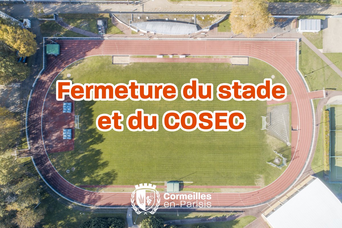 ❌ En raison de chutes d'arbres et d'une coupure d'eau, causées par les conditions climatiques de cette nuit, le stade Gaston Frémont et le COSEC seront fermés jusqu'à lundi.
Merci de votre compréhension.