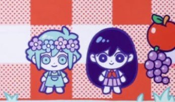 DailyOMORIMARI's tweet photo. MARI’s PICNIC desk mat ! 🧺 

did any of you ever end up getting it ? i did last year, and it’s so cute !! 🥰💫

i love that they put MARI and BASIL together. such an underrated and adorable friendship ! 💜💚
-
#OMORI #OMORImari #OMORIbasil #OMORItwt https://t.co/eoGTBNP7mg