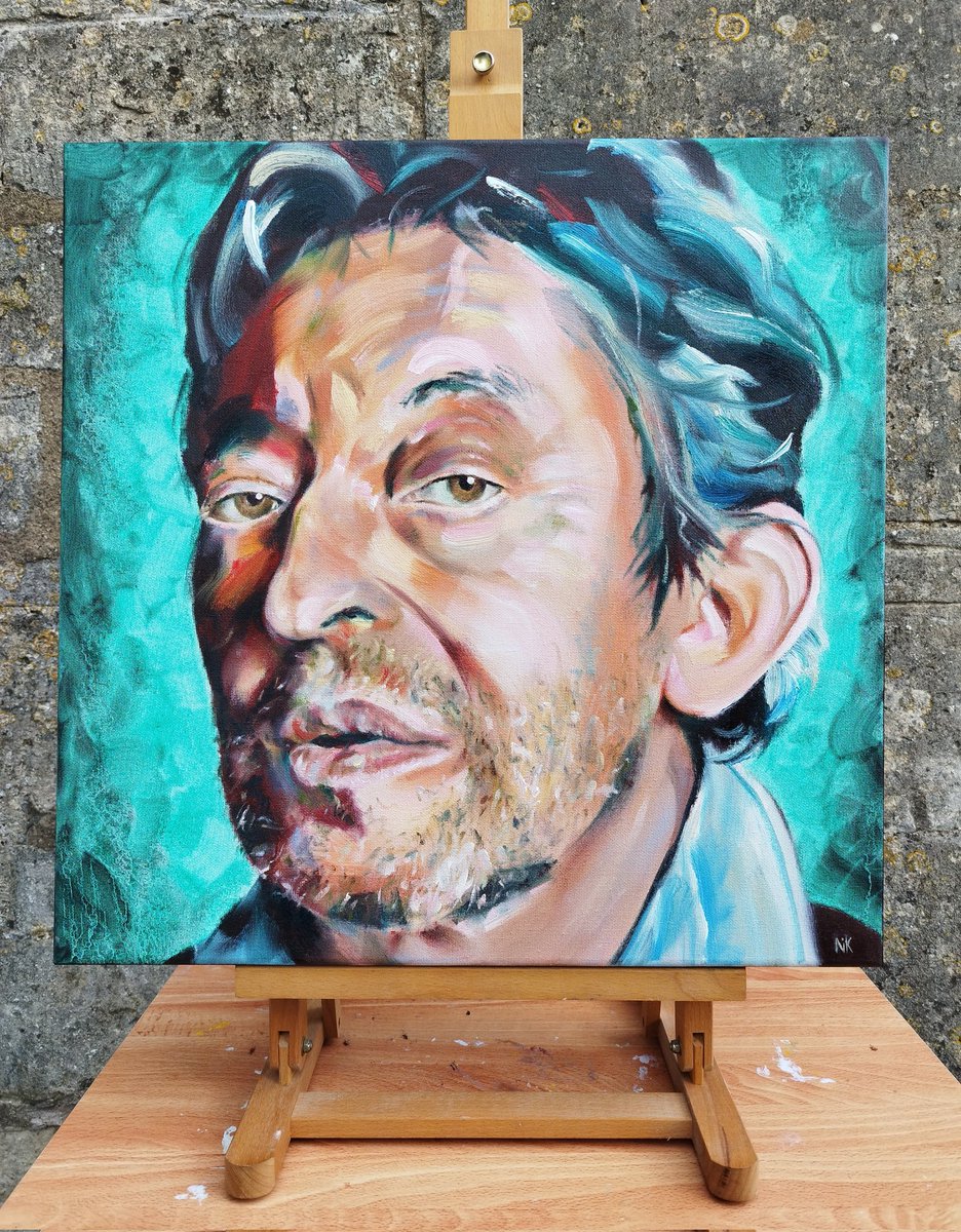 *New* 'Serge'
Oil on canvas (50 x 50cm)
Now on display at the French Restaurant 'L'Artisan' Cheltenham 

#serge #sergegainsbourg #oilportrait #portraitpainting #cheltenham #nickpikeart

nickpikeart.co.uk/product-page/s…
