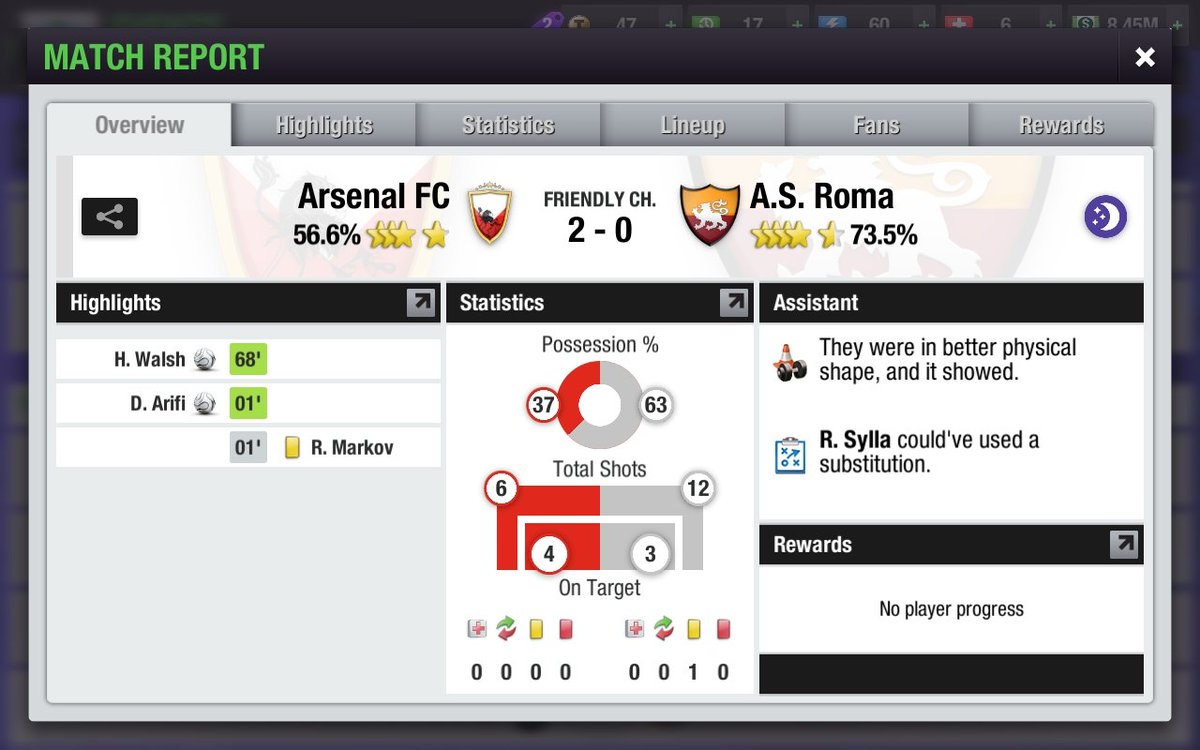 In out fight to stay out of the relegation zone, we concede defeat to Arsenal. 

#DerbyLeague