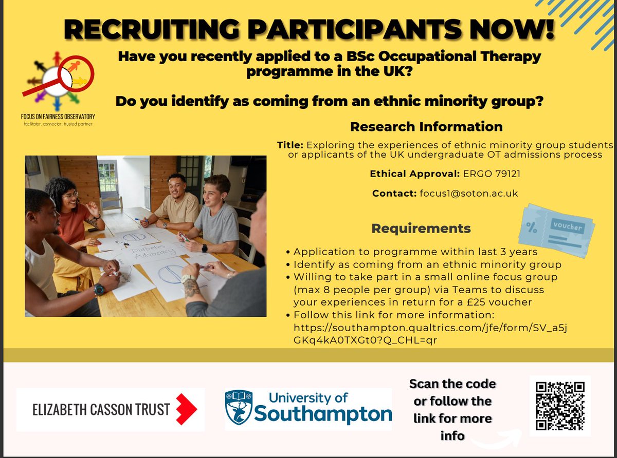 An exciting oppurtunity to participate and contribute to a vital piece of work! Please share in your networks!! @ElizabethCasso1 @LondonRCOT @RCOTEastern @NW_RCOT @RCOTTrentregion @OTinretirement @MOHOspark @LecturerMish @shirlmasterson