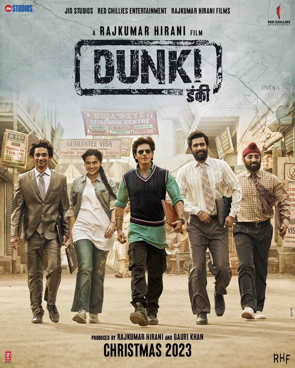 SRKUNIVERSEKUR1's tweet photo. Dunki poster😍❤️🔥
پۆستەری فیلمی Dunki بڵاوکرایەوە😍 ٢١/١٢/٢٠٢٣ لە سینەماکانی جیهان و ٢٢/١٢/٢٠٢٣ لە هندستان بڵاودەبێتەوە.
#SRKUniverse #SRKUniversekurd #SRKUniversekurdistan #kingkhan #shahrukhan #badshah #kingofbollywood #dunki #pathaan #jawan #2ndnovember #SRKDAY https://t.co/7HxQywmfjq