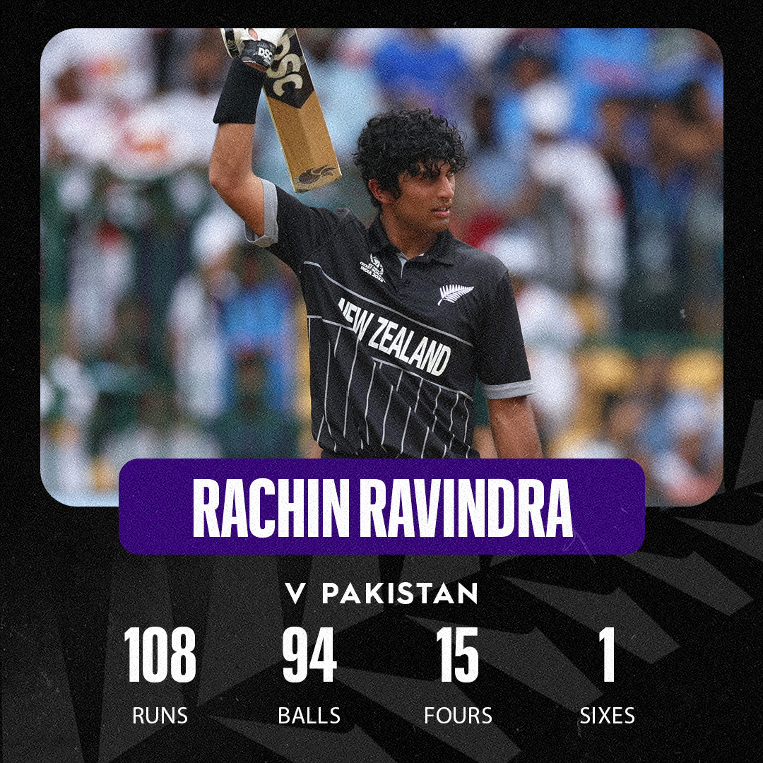 BLACKCAPS's tweet photo. A landmark innings! The first player for the team to have three @cricketworldcup hundreds. Follow play LIVE in NZ with @skysportnz. LIVE scoring | https://t.co/3Nuzua3Jiu #CWC23 https://t.co/XlhZedZGHM