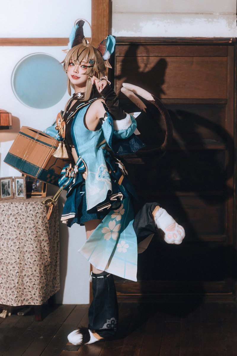 是快遞貓貓ㄟ......
記得好評₍˄·͈༝·͈˄*₎◞ ̑̑
#原神 #綺良良