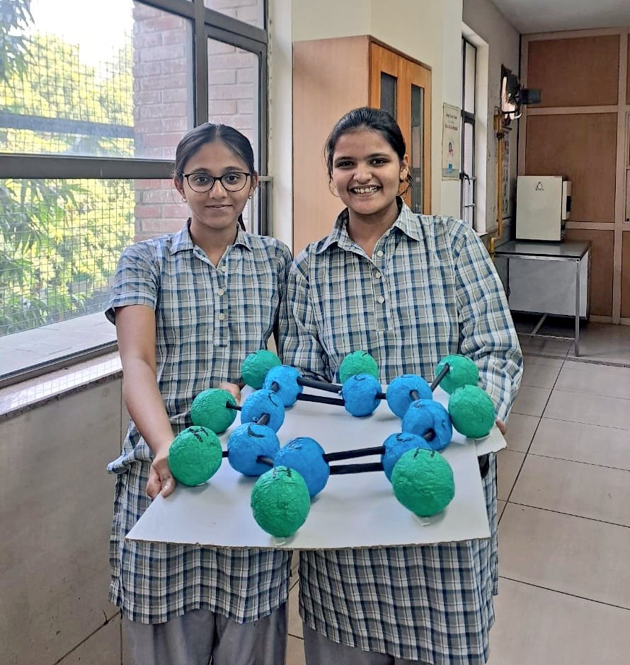 Niyativerma05's tweet photo. Congratulations Advika and Vaani (X-F) for participating in Chisel & Mould competition by BBPS and exhibiting #creativeartistry by making #carbon model of COT using #sustainablematerial✅️
@sdg4all @ashokkp @y_sanjay @pntduggal @kandhari_ekta @Karuna_gupta1 @NaushadSeemien https://t.co/JlosUyQtPy