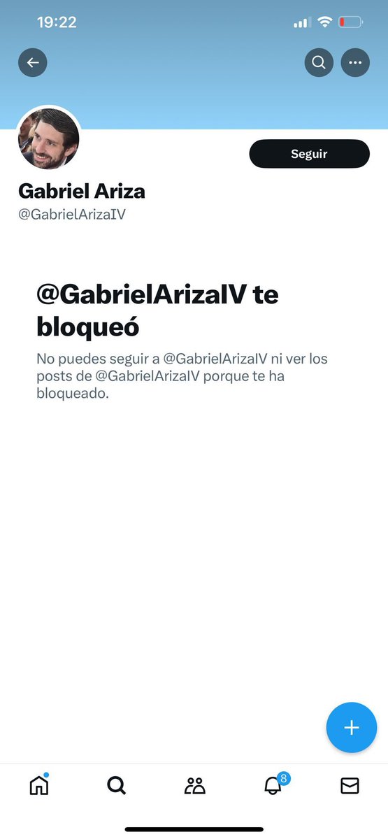 Me han dicho que Gabriel Ariza, el hijo del capo del “Clan Intereconomía”, andaba dándole likes a tuits de bots que me insultan. Me ha hecho gracia y he ido a verlo pero… me ha bloqueado. Puede que le haya molestado que pregunte dónde están los 11 M€ de dinero público que Vox…