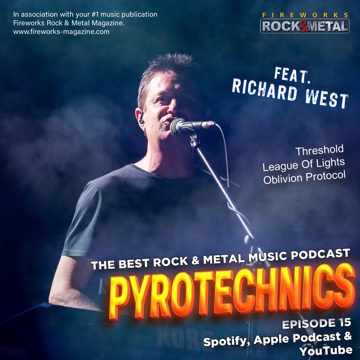 RICHARD WEST speaks to host Pete Arnett and co-host Dave Cockett. <a href="/Threshold/">Threshold</a>, <a href="/LeagueofLights/">League of Lights</a>, <a href="/oblivionproto/">Oblivion Protocol</a> and more are discussed in Episode 15 of PYROTECHNICS

Apple Podcasts - apple.co/3QnaIjs
Spotify - bit.ly/49j1Dkh
YouTube - bit.ly/3Qrz6jE