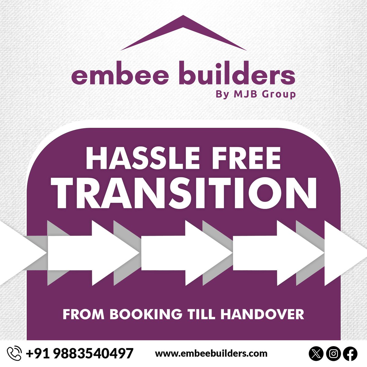 embeebuilders's tweet image. Making the process easy for you, with Hassle Free Transition, from Booking till Handover.

Embee Builders

#HassleFreeTransition #EasyProcess #RealEstate #Service #EmbeeBuilders #SiliguriRealestate #ResidentialHomes #FlatsinSiliguri