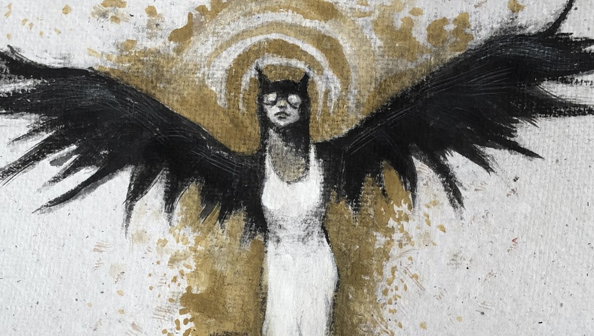 leithomalley's tweet image. Testing out ink and watercolour absorbance in some home made paper today..

#absorbant #absorbance #catwings #catangel #catatonic_ink #inkandwatercolour #darkwing