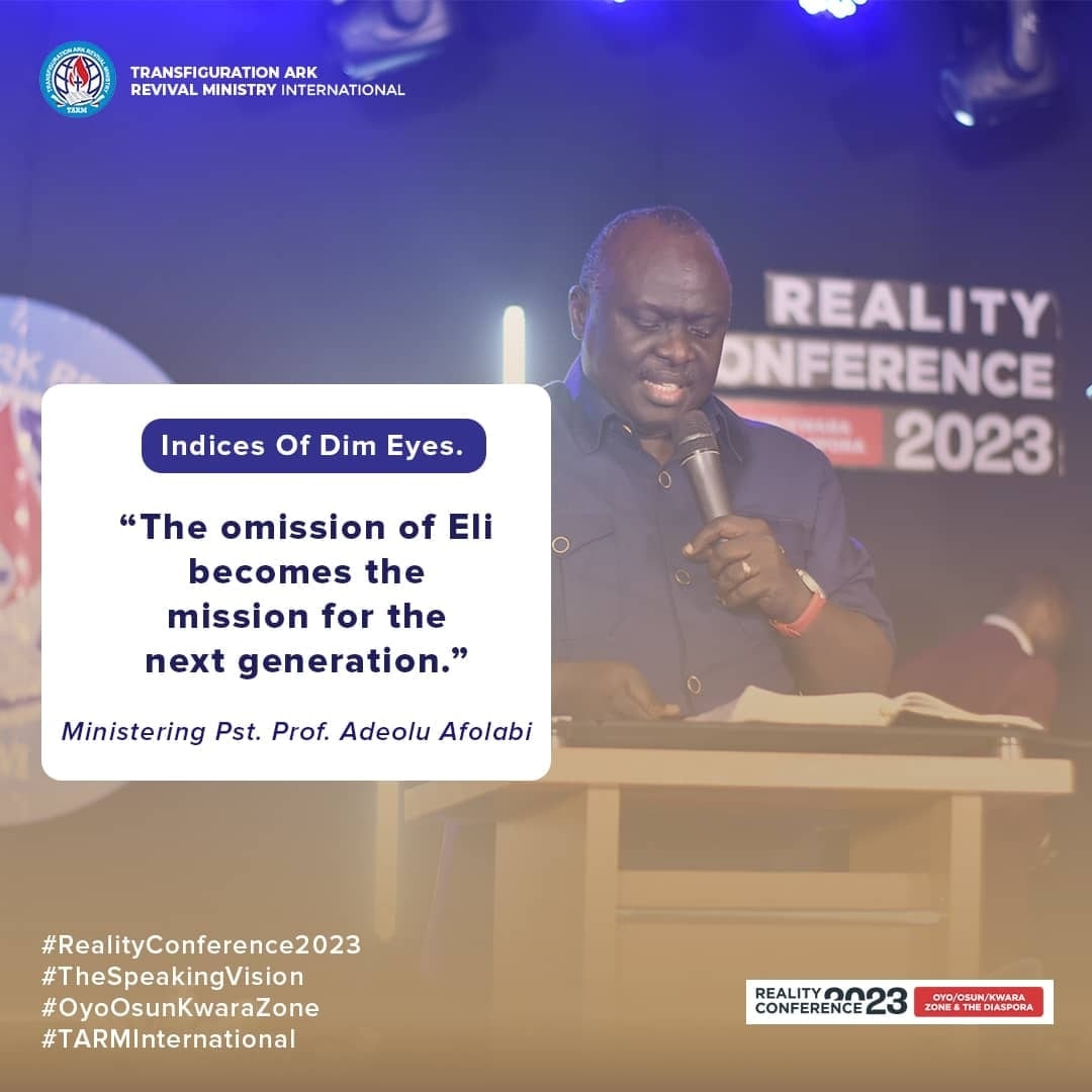 tarmglobal's tweet photo. Ministering: https://t.co/7zvAuSTPkc. Adeolu Afolabi

The omission of Eli becomes the mission for the next generation

#RealityConference2023
#TheSpeakingVision
#TARMInternational https://t.co/kJnSUD37x0