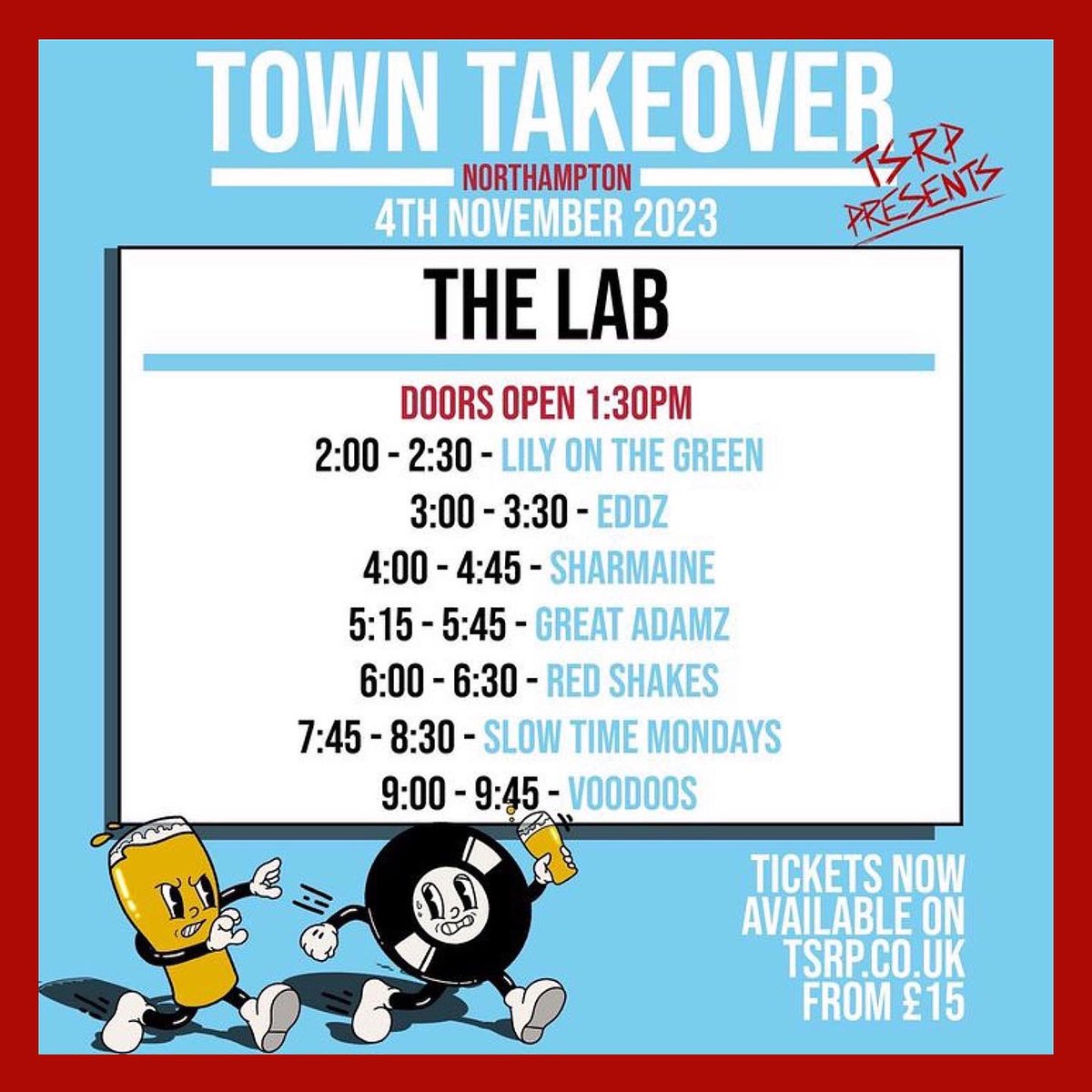 We absolutely can’t wait for this show, playing with so many great bands and artists! Northampton we’ll see you early this evening at The Lab stage! ❤️