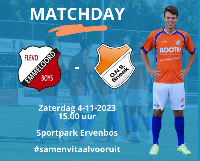 ONSSneek's tweet photo. MATCHDAY 🆚 @flevoboys! #fleons https://t.co/r2y0Pxwsw6
