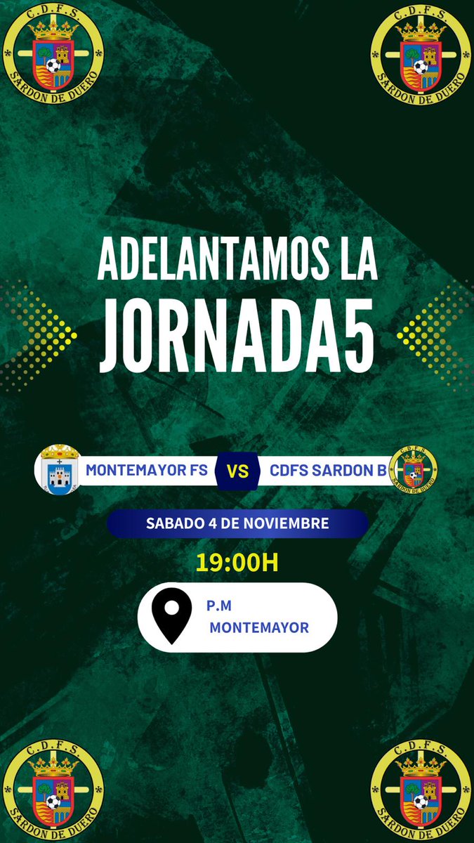 Sábado de Fútbol Sala en estado puro 💚💚💚

#SardonFutsal
#YoSoyDelSardon #ElEsfuerzoNoSeNegocia
#LasGanasTampoco 💚💚💚
