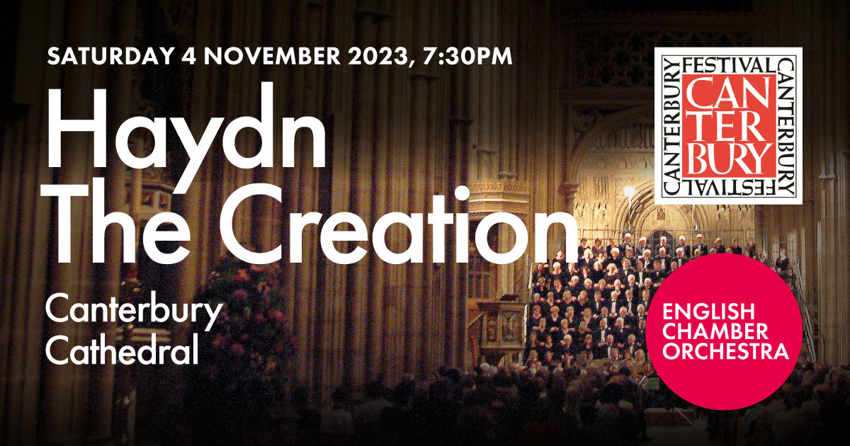 TONIGHT in @CburyCathedral! Join us for Haydn's masterpiece The Creation. With CCS Youth Choir, @ECOrchestra and soloists @KeriFuge, @heightenor and @AlastairMiles. Not to be missed! Tickets @CanterburyFest bit.ly/3OpFB5D and on the door. #choralmusic #canterbury #kent