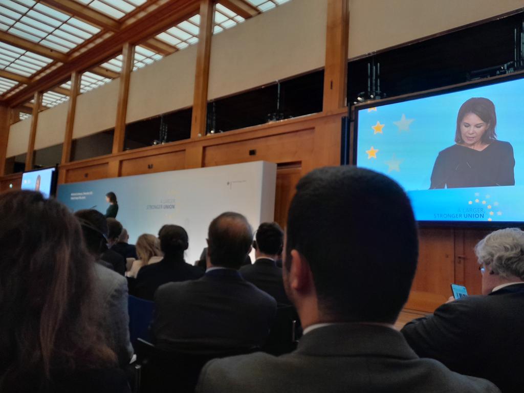 ClotildeWarin's tweet photo. In-depht discussions in Berlin at the Conference on Europe this week. Many ideas emerged and the need of a roadmap has been stated. #EU #FutureEU https://t.co/epEowFP8AE