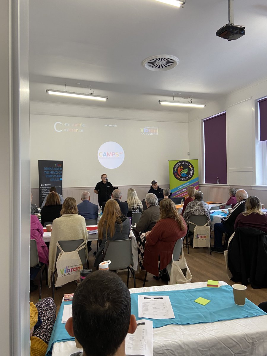 AHodgart's tweet photo. What a great start to 2023 Communities Conference with CAMPS entertainment!! ⁦@brodie_suzanne⁩ ⁦@_KevinWells⁩ ⁦@Daniell13663455⁩ ⁦@eacMargoCrolley⁩ ⁦@kieranwardrop⁩ ⁦@antisocial_mhs⁩ ⁦@VibrantEAC⁩ ⁦@EastAyrshire⁩ https://t.co/u38JFueeCe