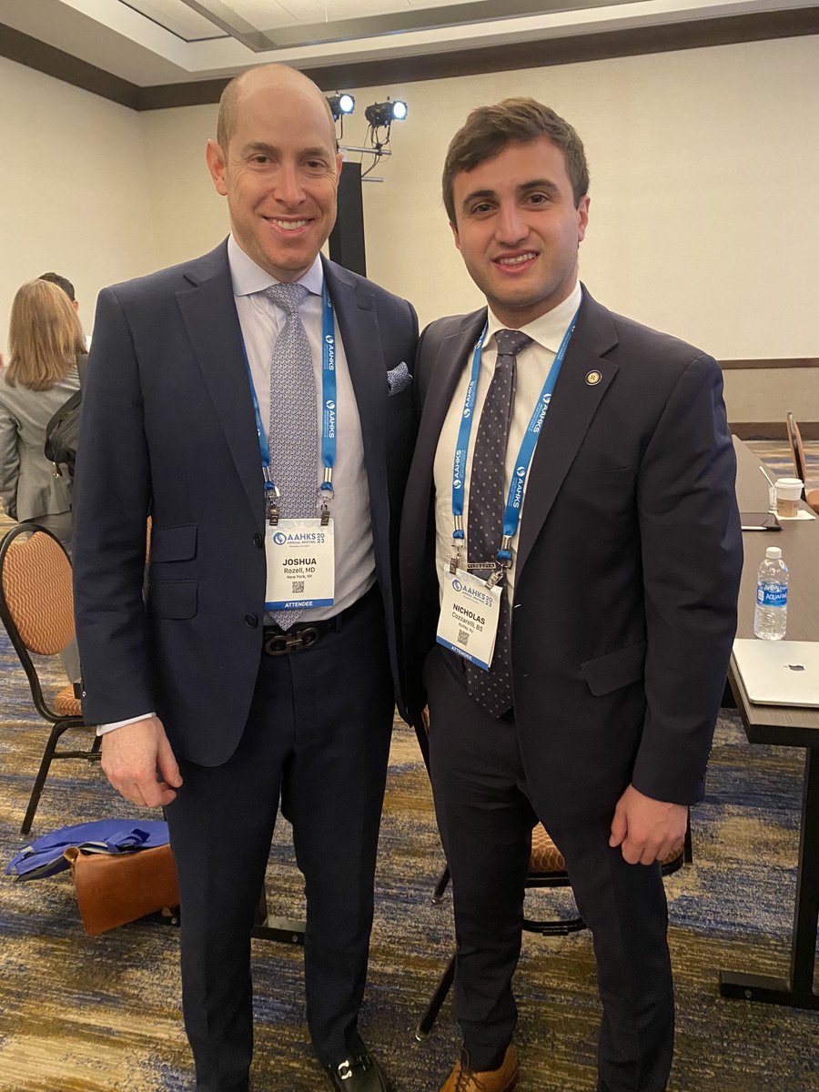 Happy to have our <a href="/Hexoskin/">Hexoskin - Health Sensors & AI</a> study on THA Approach with <a href="/nyulangoneortho/">NYU Langone Orthopedics</a> <a href="/NYUARResearch/">NYU Langone Adult Reconstruction Research Center</a> on display at the <a href="/AAHKS/">AAHKS</a> Annual Meeting. Special thanks to all the surgeons who participated in this project. #JessLonner <a href="/orthochick/">Claudette Lajam</a> <a href="/MdSchwarzkopf/">Ran Schwarzkopf MD</a> <a href="/JoshRozell/">Josh Rozell</a> <a href="/RothmanOrtho/">Rothman Orthopaedics</a> 🦺