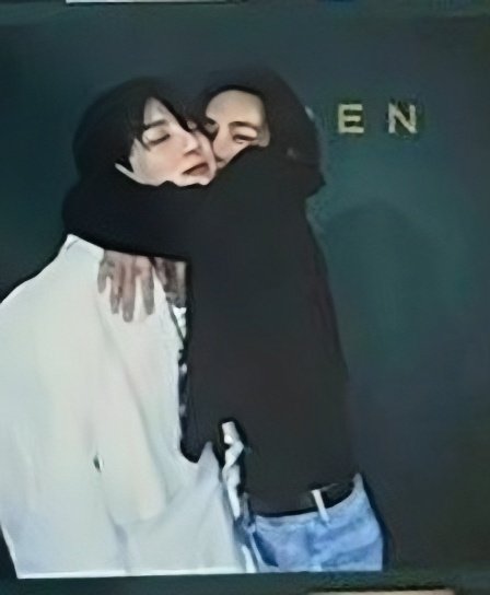 koovarbie's tweet photo. Tae kissed his cheek.. he hugged him .. no one can change my mind.. look at jungkook smile.. he - he fucking loved it https://t.co/yb2a9qC8dR