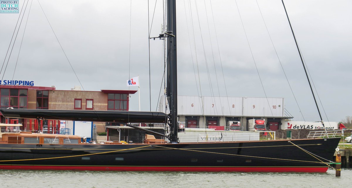 Vitters Shipyard’s latest launched Maximus in Harlingen. The 59m/ 193ft ketch left the dock in Zwartsluis on the 22nd of last month. Photos by @DutchYachting. #VittersShipyard #Ketch #Sailingyacht #Harlingen