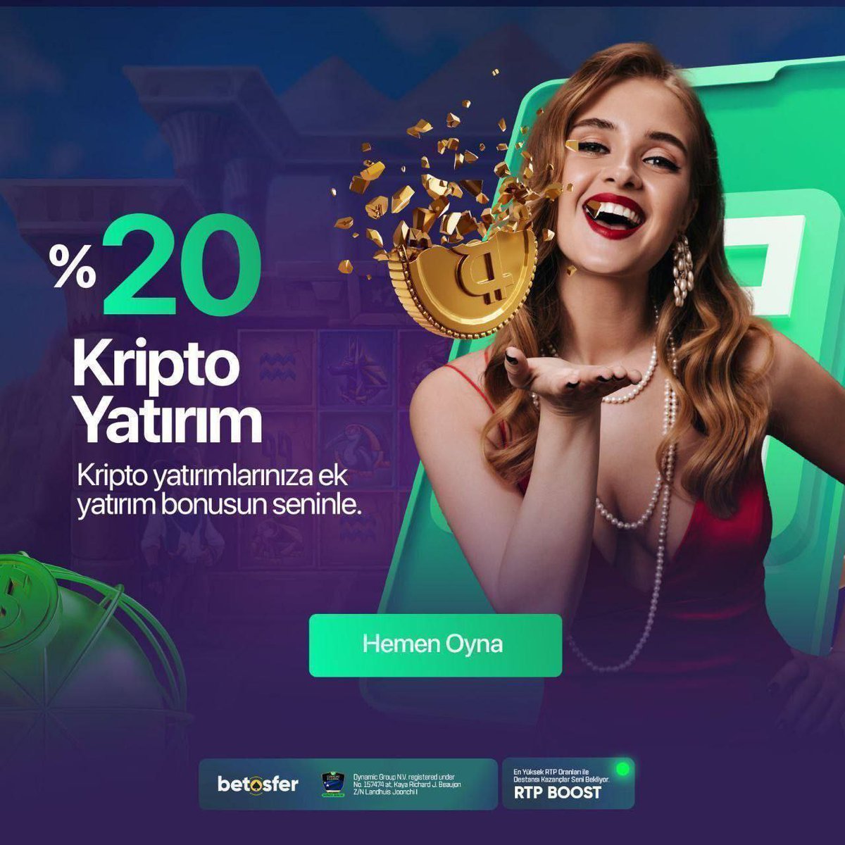 🎁 %20 Çevrimsiz Kripto Yatırım Bonusu

🪐Minimum 100₺ yatırım ile spor ve casino alanlarında geçerli 1.000₺'ye kadar bonus seni bekliyor.

🤝 #Betosfer'de çevrime takılma, #kriptopara yatırımlarına özel %20 yatırım bonusunu kaçırma!

🌎 bit.ly/Betosferadres

#Bitcoin