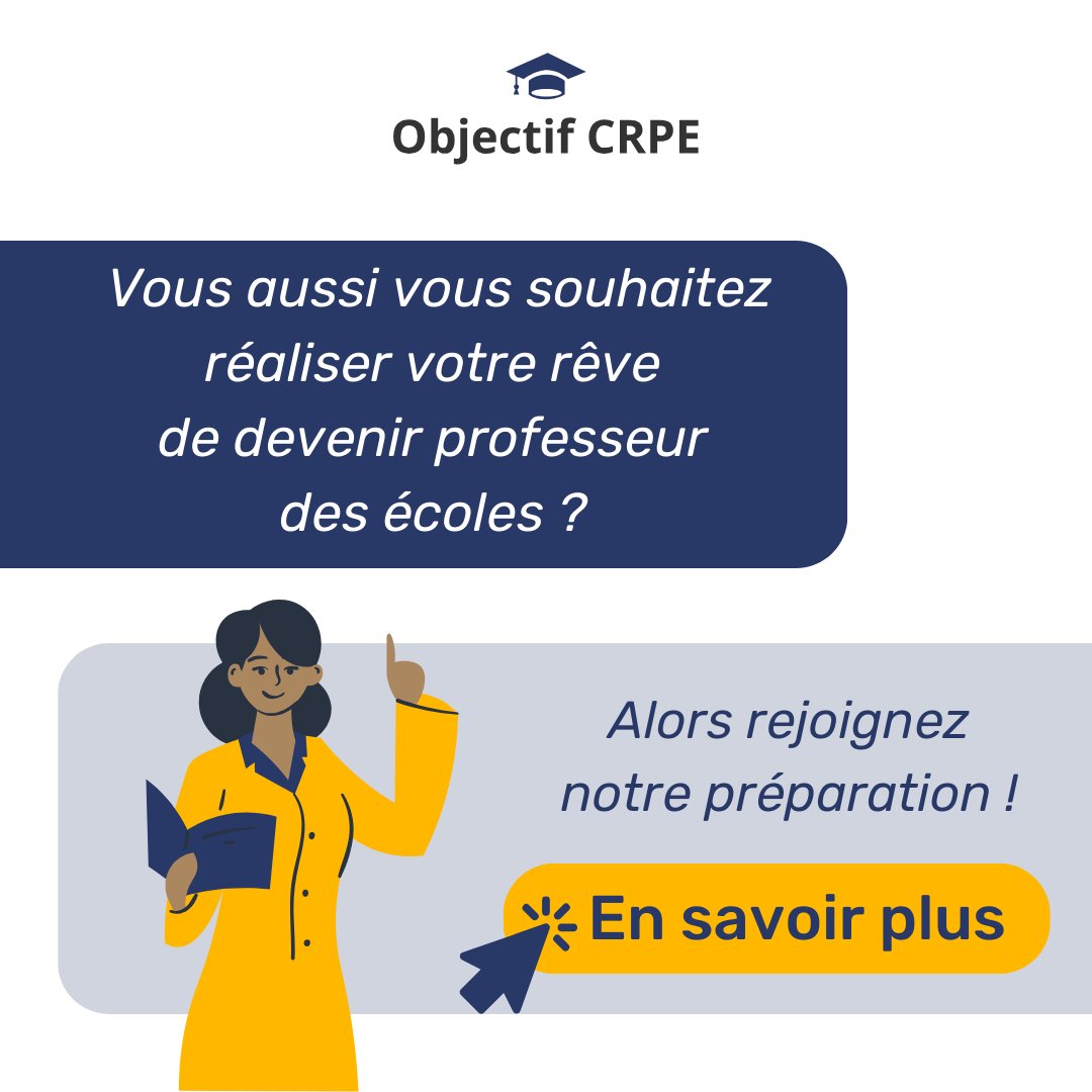 ObjectifCrpe's tweet image. Rejoignez nos nouvelles promotions ! Pour en savoir plus 👉 zurl.co/tYcM
Marion D. lauréate du CRPE 2023 et élève de la promotion des Lilas chez Objectif CRPE, témoigne de son expérience de la prépa ! 🎉
#crpe #crpe2024 #objectifcrpe #professeurdesecoles