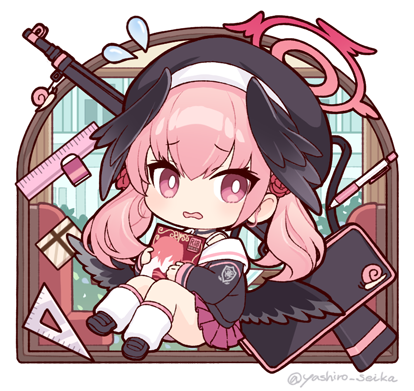 カヨコ「ブルアカのアクリルキーホルダーの通販を開始しました新作はユウカ&ノア、アル、コハ」|八城惺架（シロ）のイラスト