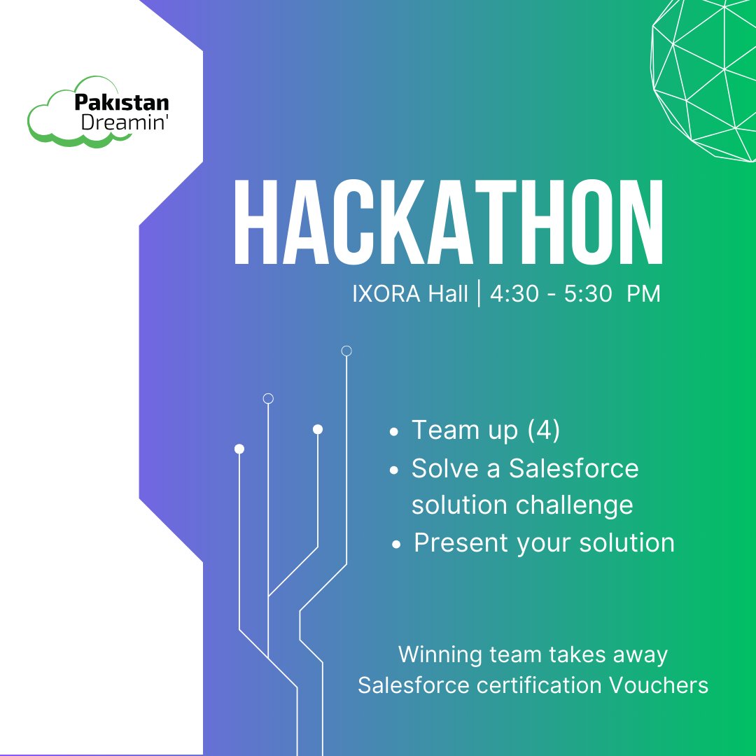 Exciting News! Are you ready to unleash your creativity and innovation? Join us for an exhilarating Hackathon! 🕒 Time: 4:30 - 5:30 PM PKT 📍 Location: IXORA Hall