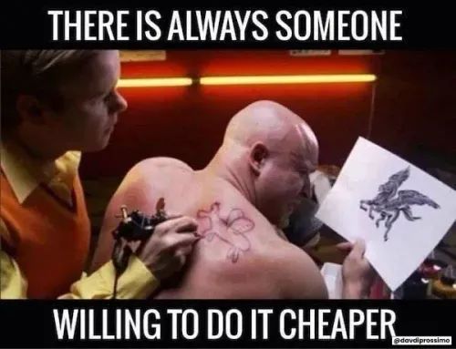 This can piss people off, so be careful Next time you talk to a difficult client who wants *everything* from you, tell them: 'You can only pick 2 from below. Choose wisely.' Good + Fast = Expensive Good + Cheap = Slower Delivery Fast + Cheap = Lesser Quality To borrow a meme