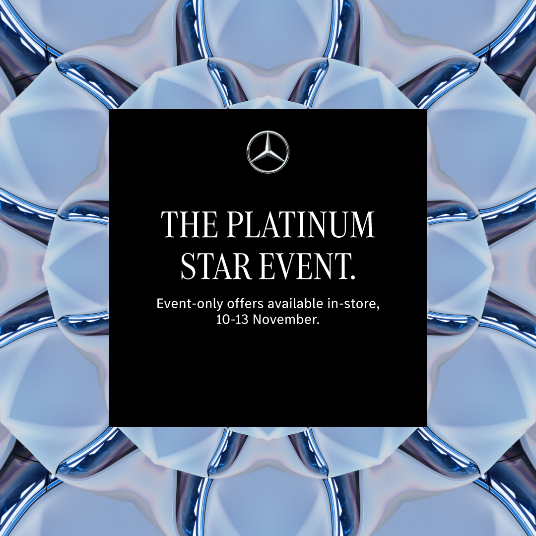 Join your local Listers Mercedes-Benz retailer for the Platinum Star Event next weekend. From 10 to 13 November, unlock exclusive in-store offers when you order your new Mercedes-Benz. Reserve your space today. orlo.uk/gM8vs