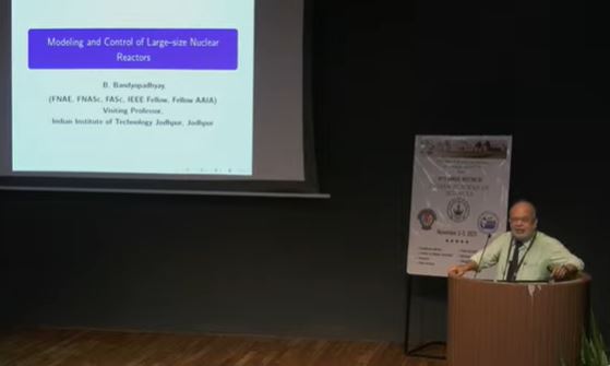 Bijnan Bandyopadhyay, IIT, Jodhpur Modeling and control of large size nuclear reactors Watch: youtube.com/watch?v=s66y9B… #IAScAM2023 #science #research @BITSPilaniGoa @ncaor_goa