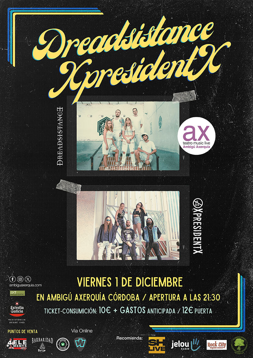 Y al día siguiente, en <a href="/AmbiguAxerquia/">SalaAmbigu Axerquia Córdoba</a>, cambiado de registros con los niños de la ofi. Los <a href="/dreadsistance/">Dreadsistance</a> siguen paso a paso quemando etapas, esta vez junto a <a href="/XpresidentX_XpX/">XpresidentX</a> 
Día 1 de Diciembre.