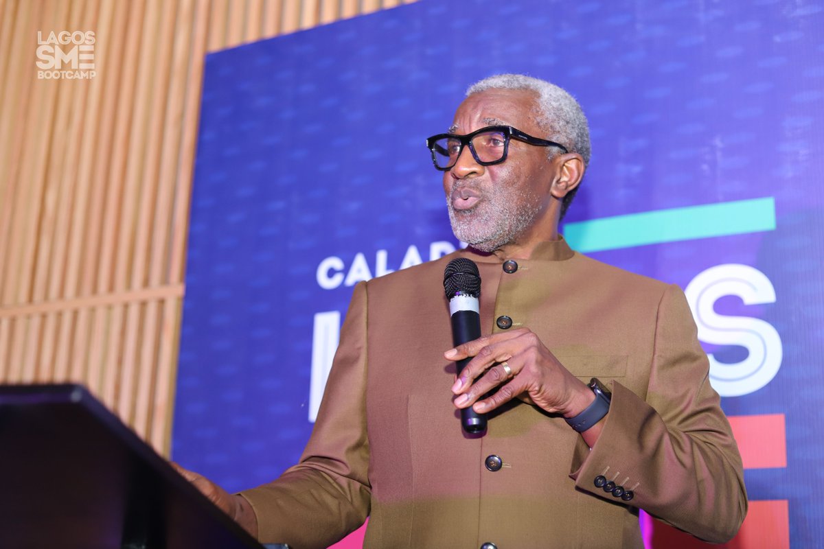 LagoSMEbootCamp's tweet photo. Happening Now :  

The Keynote Address - The Secret to Building a Reputable & Long Lasting Brand in an Operating Environment like Nigeria - The Phillips Consulting Story by Mr. Folusho Philips

Join in via Youtube https://t.co/ttvgwd9tm6

#LagosSMEbootcamp #CaladiumSMEbootcamp
#CLSME6thAnniversary #CaladiumSMEcommunity
#SMEconference #lagosSMEcommunity #SDG #sme