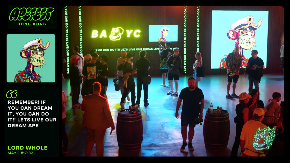 Super super excited to have been chosen among the Apes that would appear in the clubhouse! #ApeFestHK 

<a href="/BoredApeYC/">Bored Ape Yacht Club 🍌</a> thank you for everything 🫶🔥