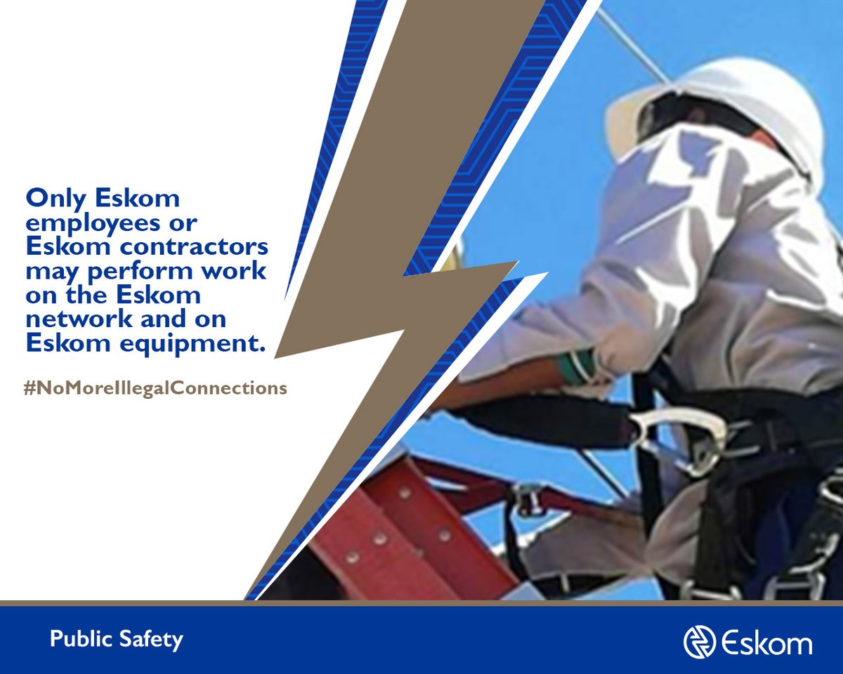 Eskom_SA's tweet photo. When it comes to electrical work, shortcuts can be deadly. Don't risk your safety or your property with unauthorised handymen or electricians. Trust the professionals at Eskom or a qualified electrician for top-quality service and peace of mind.

#Eskom https://t.co/zrSo3uvXQ1