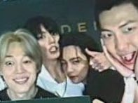 taeteluv_'s tweet photo. taehyung will be extra clingy when he’s drunk https://t.co/JVXpszlFRY