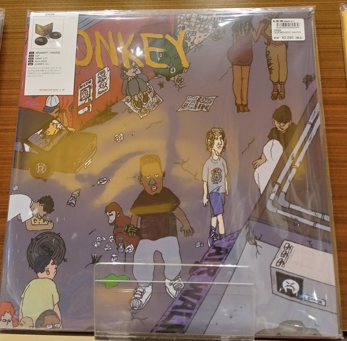 TOWER_Niigata's tweet image. 【#レコードの日】注目タイトル！ 
#OMSB 『MONKEY/HAVEN』
2021年リリースのEP2タイトル、
全8曲がW-Siderな2in1となってレコード化!!

2LP化に際し、新たなアートワークを追加した特別仕様です💞

#vinyl #vinylcollector #towerrecords
