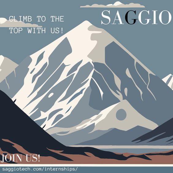 Nateplanalp's tweet photo. At Saggio, we offer many opportunities for career growth and development through our internship programs. Come join our team and allow us to help you get one step closer to where you want to be! #Adventure #ClimbToSuccess Created by: Woojin Jang https://t.co/0PaEcurMPg