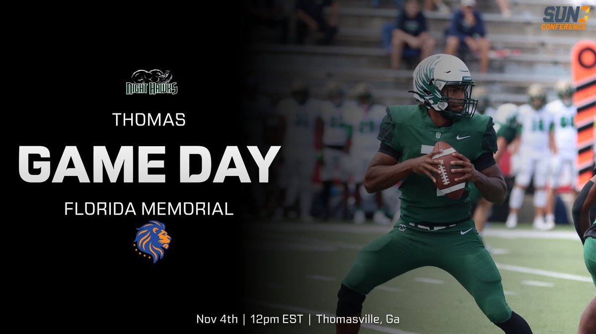 TU Football (@nighthawksmfb) on Twitter photo One final matchup in our backyard 🫡.
📅: Nov 4th
🆚: <a href="/FMULionsFB/">FMU Lions Football</a>
⏰: 12pm EST
📍: Thomasville, Ga (Veteran’s Memorial Stadium)
🎟️: bitly.ws/TJYP
🖥️: bitly.ws/ZqiU
📊: bitly.ws/TJYx One final matchup in our backyard 🫡.
📅: Nov 4th
🆚: <a href="/FMULionsFB/">FMU Lions Football</a>
⏰: 12pm EST
📍: Thomasville, Ga (Veteran’s Memorial Stadium)
🎟️: bitly.ws/TJYP
🖥️: bitly.ws/ZqiU
📊: bitly.ws/TJYx