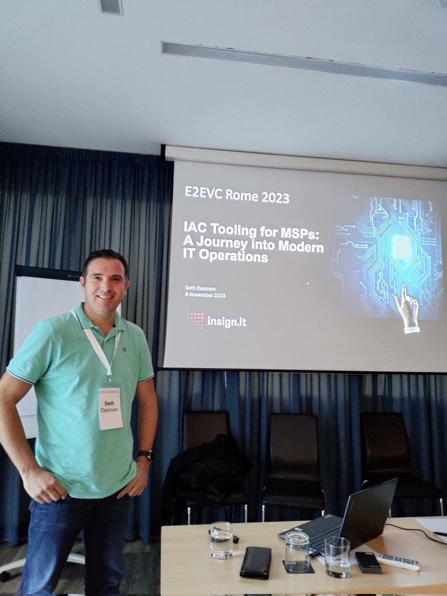 <a href="/sdaemen/">Seth Daemen</a> about to kick off his iac session at #E2EVC Rome