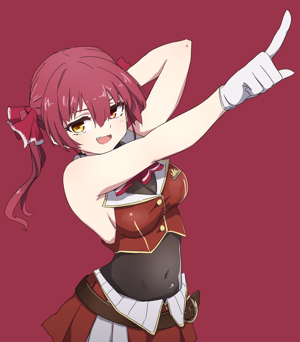 宝鐘マリン 「#このタグを見た人は推しの初描きと現在の絵を載せる ←2021.1 2023.8」|囲碁ミクのイラスト