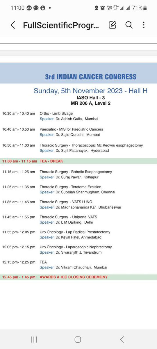 Will talk about my technique of doing laparoscopic radical prostatectomy tmrw at the 3rd ICC in Mumbai. @GCRI_1972 @usioffice @bonestumor @angryoldman27