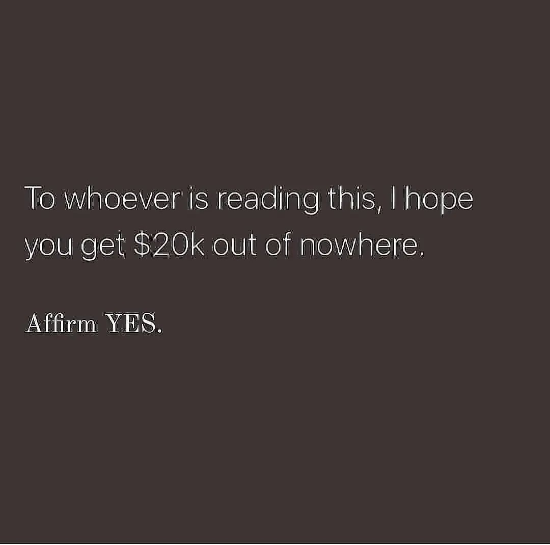 Affirm 'YES'!!!