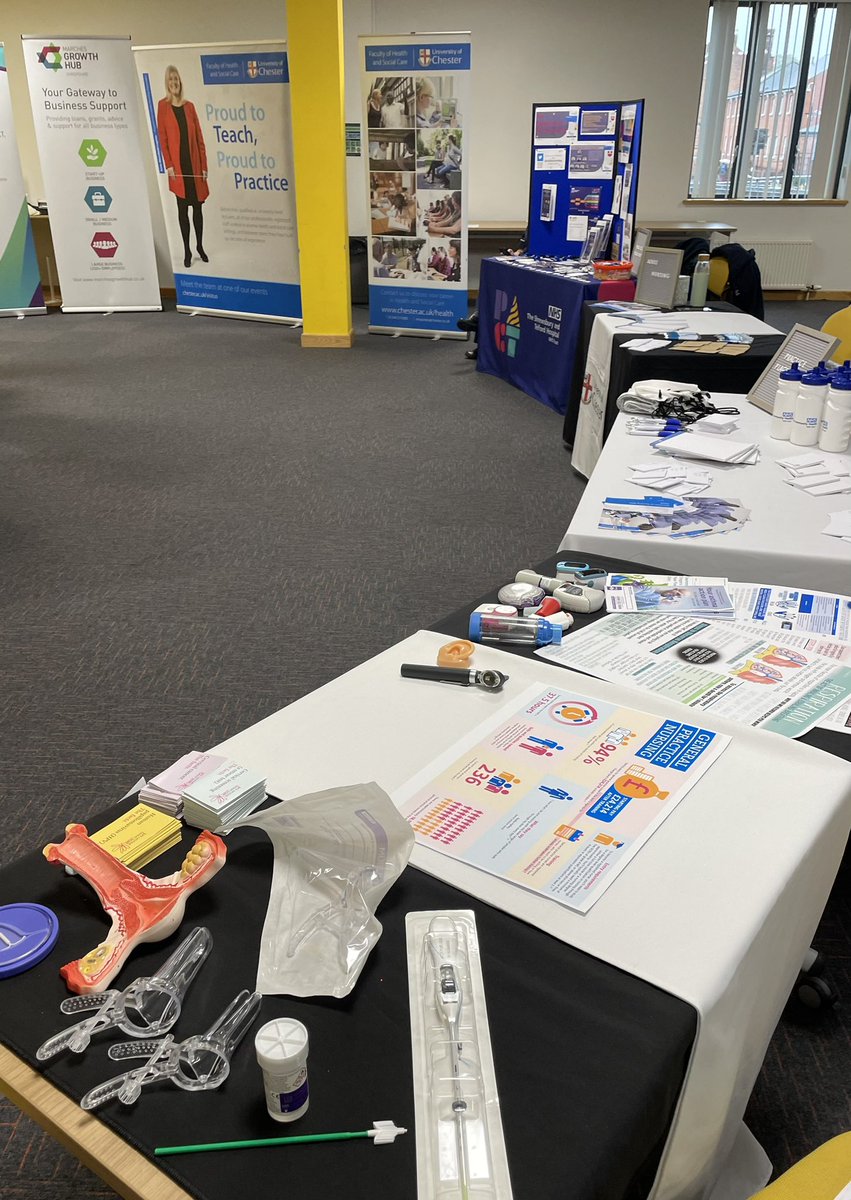 EmmaLyle6's tweet photo. Ready and waiting to talk to prospective student nurses about practice placements in general practice at the @uochester open event #GPN @Gpnsnn @RCNGPNForum https://t.co/TcWWOHXiKm