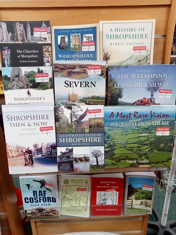 We have some lovely local books reduced here at Oswestry Tourist information Centre. Great for gifts or treat yourself. Come in and have a browse, we are open Wednesday, Friday and Saturday 10am to 3pm. We look forward to seeing you. visitoswestry.co.uk