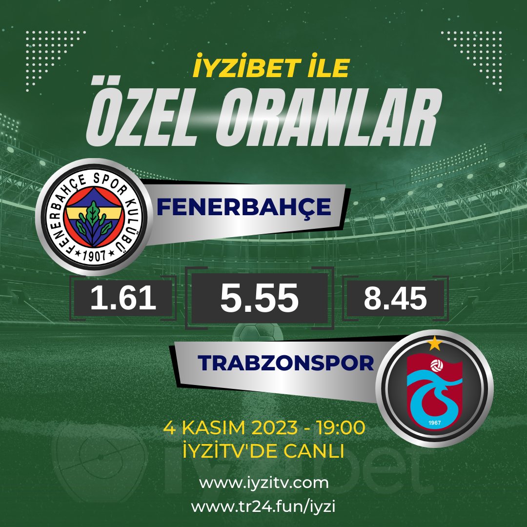 iyzibet's tweet photo. ⚽️#iyzibet %100 Yatırım Bonusu Aktiftir.! Bu Heyecana Bizimle Ortak Olmaya Var mısın ?    

📷İyziTV Adresimizden Ücretsiz İzleyebilirsiniz.!  
  
📷https://t.co/FHDMtUUvsM 
📷İyzibet Giriş: https://t.co/g7jkVzxBAf

#bahis #denemebonusu #casino #fenerbahcetrabzon #bahissiteleri https://t.co/3YUcSOkRUL