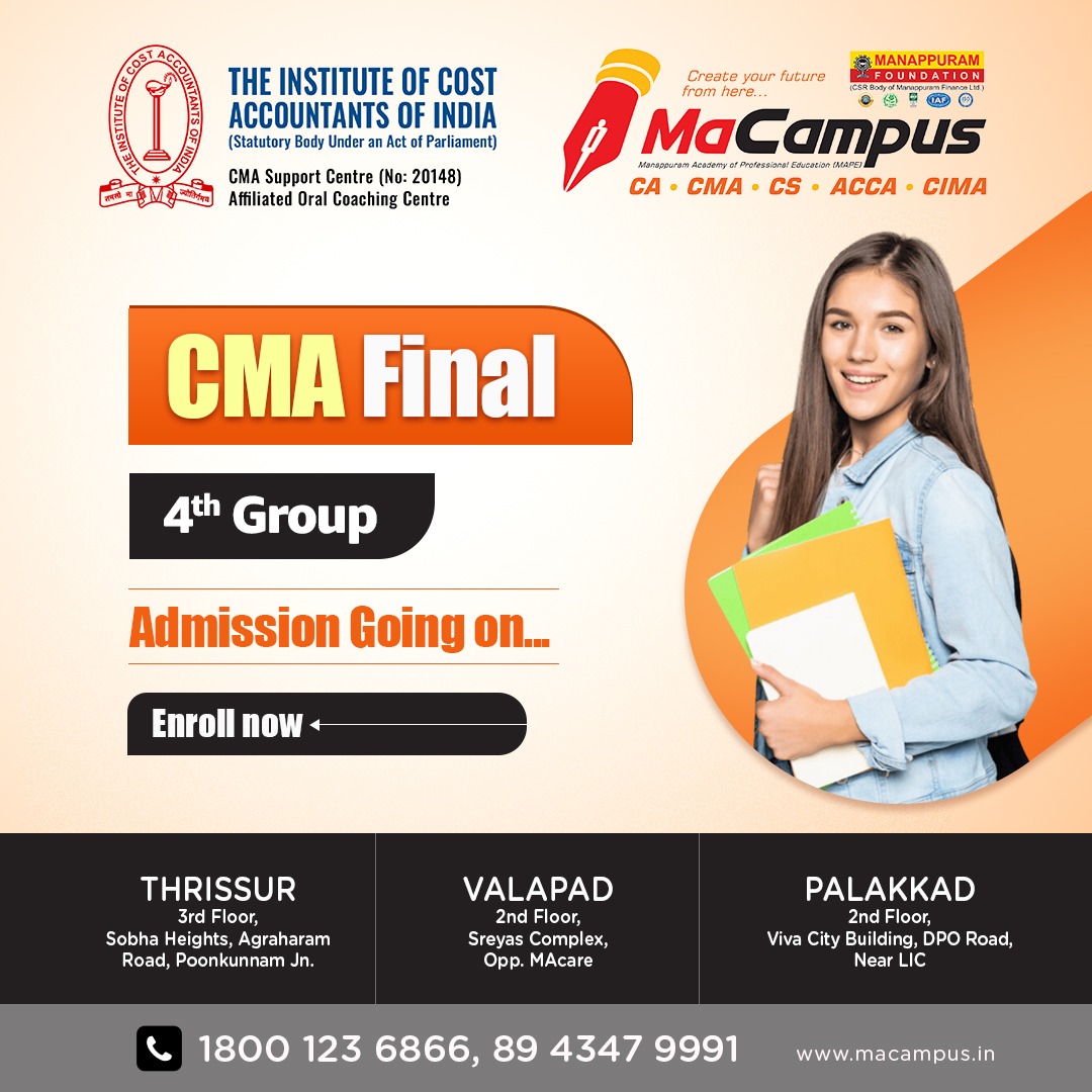 MacampusTcr's tweet photo. MaCampus
(Manappuram Academy of Professional Education)
Punkunnam Jn, Thrissur-02
Call : 1800 123 6866, 8943479991 https://t.co/Q8RWj7x6ud